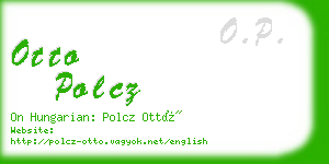 otto polcz business card